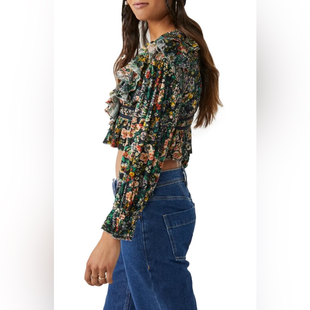 Free People Rudi Ruffle Top - Picture 2 of 11